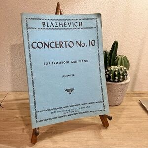 Vintage 1965 Blazhevich Concerto No.10 Trombone Piano IMC